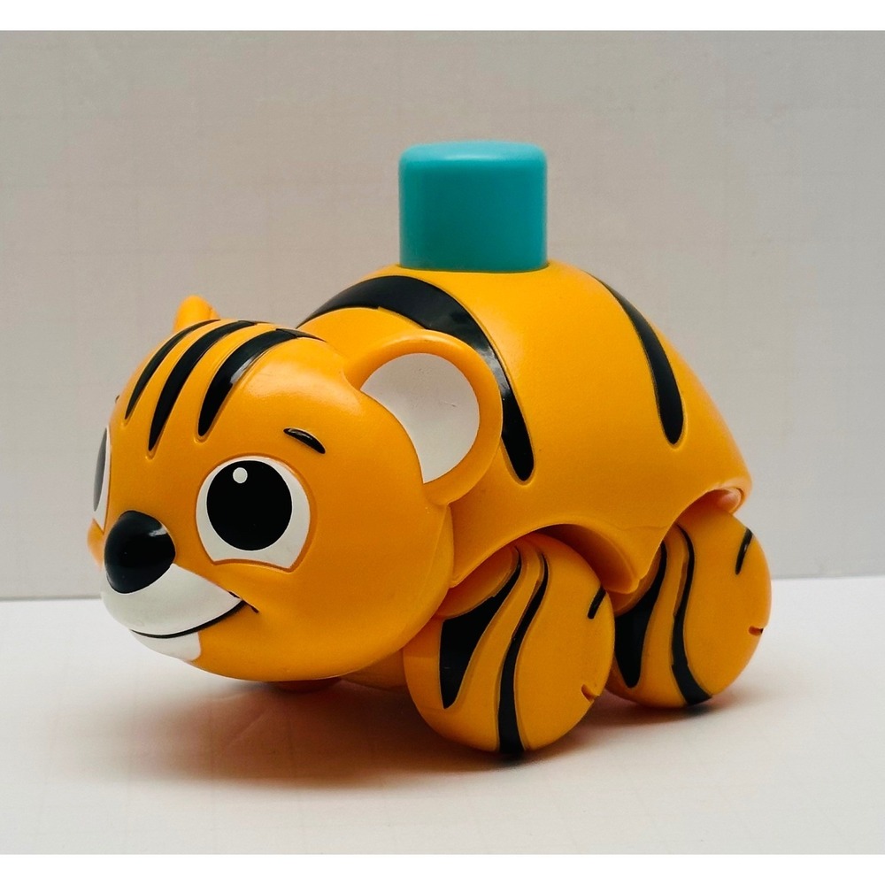 Little Tikes Touch n Go Tiger Toddler 5" Orange Rolling Baby Toy M51C221